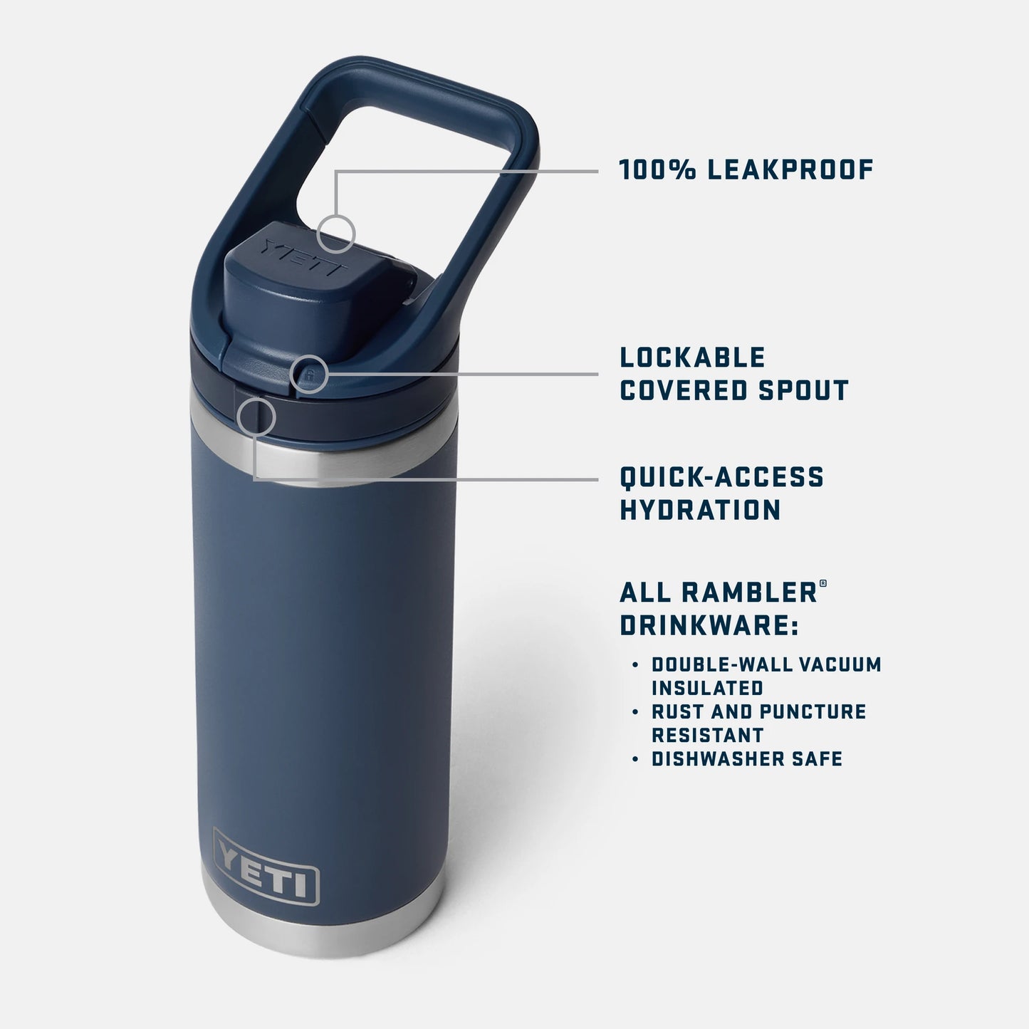 18 oz Water Bottle - US 9821