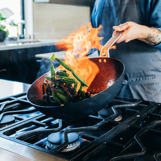Carbon Steel Wok - US 6087
